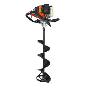 Gas Powered Ice Auger, 52CC 2-Stroke Ice Fishing Augers with 8" Steel Drill Bit, Cold-Resistant & Portable Post Hole Digger Gas Powered Ice Auger, 52CC 2-Stroke Ice Fishing Augers with 8" Steel Drill Bit, Cold-Resistant & Portable Post Hole Digger